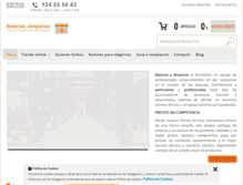 Tablet Screenshot of bateriasyamperios.com